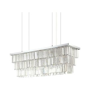Ideal Lux - Kristály csillár zsinóron MARTINEZ 8xE14/40W/230V króm 166360 kép