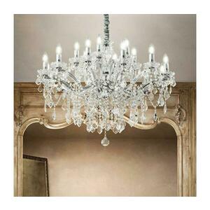 Ideal Lux - Kristály csillár láncon FLORIAN 18xE14/40W/230V átm. 86 cm átlátszó 075150 kép