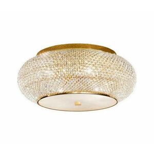 Ideal Lux - Kristály mennyezeti lámpa PASHA 10xE14/40W/230V átm. 55 cm arany 100791 kép