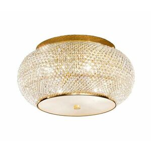 Ideal Lux - Kristály mennyezeti lámpa PASHA 6xE14/40W/230V átm. 40 cm arany 100807 kép