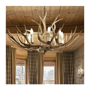 Ideal Lux - CHALET csillár láncon 8xE14/40W/230V szarvasagancs 115504 kép