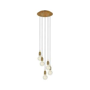 Markslöjd 108100 - Csillár zsinóron BRONX 5xE27/60W/230V bronz 108100 kép