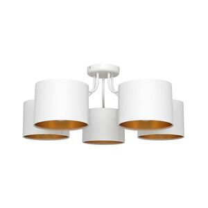 Felületre szerelhető csillár ALBA 5xE27/15W/230V fehér/arany P-2015/5 WT+GO kép