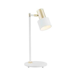 Argon 4256 - Asztali lámpa DORIA 1xE27/15W/230V fehér/sárgaréz 4256 kép