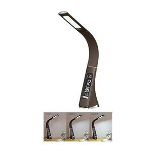 08948L - LED Dimmelhető asztali lámpa kijelzővel LEATHER LED/7W/230V 08948L kép