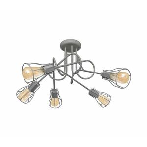 Felületre szerelhető csillár OXFORD 5xE27/15W/230V szürke W-2016/5K GR kép