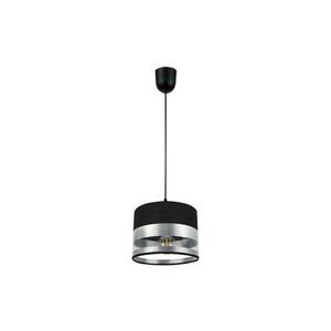 Csillár zsinóron MILO 1xE27/60W/230V ezüst/fekete 0343 kép