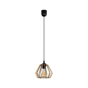Csillár zsinóron BERGO 1xE27/60W/230V fekete 0001 kép
