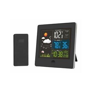 TE80 - Meteorológiai állomás LCD kijelzővel 230V fekete TE80 kép