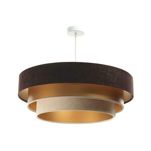 TRINITI függeszték 1xE27/60W/230V barna/arany/beige 050-077-60 kép