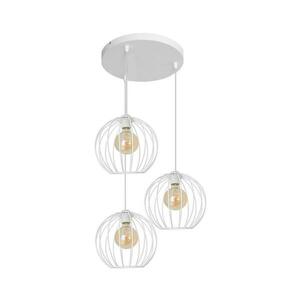 Csillár zsinóron MERCURE 3xE27/15W/230V fehér W-KD 1388/3 WT kép