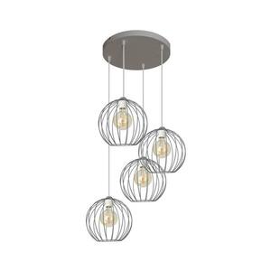 Csillár zsinóron MERCURE 4xE27/15W/230V szürke W-KD 1388/4 GR kép