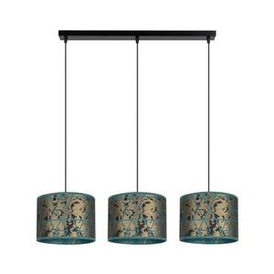 Csillár zsinóron REZO 3xE27/60W/230V arany/türkiz 0038 kép