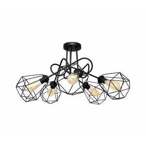 Felületre szerelhető csillár KARO 5xE27/15W/230V fekete W-2016/5+1311S BK kép