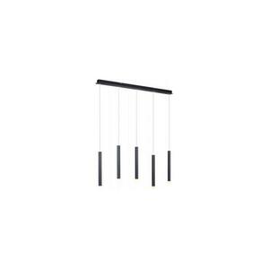 Leuchten Direkt 15205-18 - LED Csillár zsinóron BRUNO 5xLED/4, 8W/230V fekete 15205-18 kép