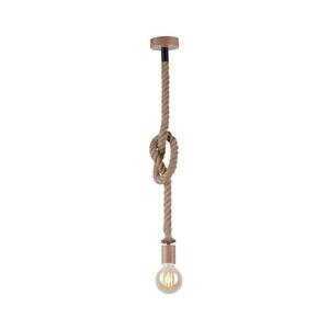 Leuchten Direkt 13572-79 - Csillár zsinóron DIY 1xE27/10W/230V barna 13572-79 kép