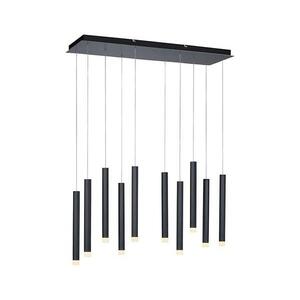 Leuchten Direkt 15206-18 - LED Csillár zsinóron 10xLED/4, 8W/230V fekete 15206-18 kép