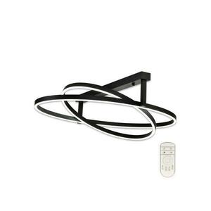 Top Light - LED Dimmelhető felületre szerelhető csillár SATURN 2xLED/25W/230V fekete + távirányító Saturn 90C RC kép
