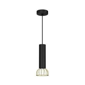 Csillár zsinóron DANTE 1xGU10/25W/230V fekete/arany MLP7248 kép