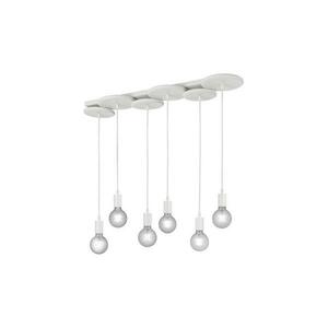 Trio - Csillár zsinóron DISCUS 6xE27/28W/230V fehér 310400631 kép
