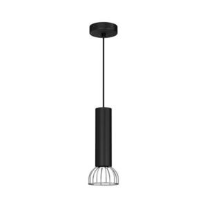 Csillár zsinóron DANTE 1xGU10/25W/230V fekete/fényezett króm MLP7359 kép