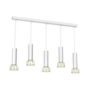 Csillár zsinóron DANTE 5xGU10/25W/230V fehér/arany MLP7256 kép