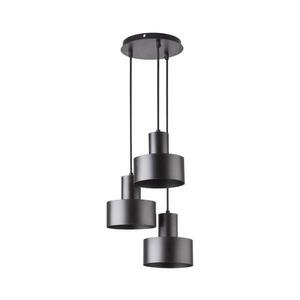 Csillár zsinóron RIF 3xE27/60W/230V fekete 30900 kép