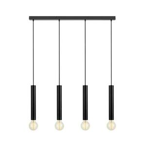 Markslöjd 108264 - Csillár zsinóron SENCILLO 4xE27/40W/230V fekete 108264 kép