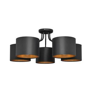 Felületre szerelhető csillár ALBA 5xE27/15W/230V fekete/arany P-2015/5 BK+GO kép