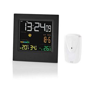 WEST404BK - Meteorológiai állomás színes LED kijelzővel 230V/3xAAA + 2xAA fekete WEST404BK kép