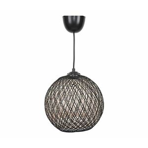Csillár zsinóron JUTE 1xE27/60W/230V fekete 390FLH1545 kép