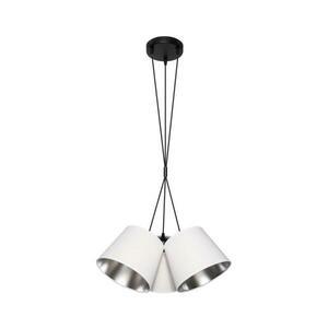 Csillár zsinóron ZOMA 3xE27/60W/260V fehér/fényes króm 0656 kép