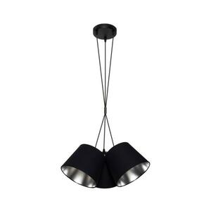 Csillár zsinóron ZOMA 3xE27/60W/260V fekete/fényes króm 0660 kép