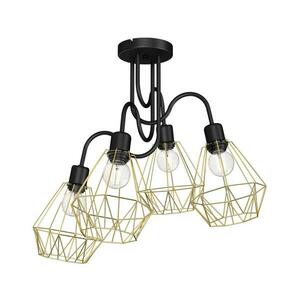 Csillár BERGEN 4xE27/60W/230V fekete/arany 0316 kép