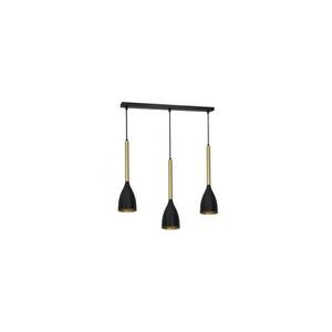 Csillár zsinóron ISTAPPAR 3xE27/60W/230V fekete/arany 3299 kép
