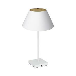 Asztali lámpa USB konnektorral 1xE27/60W/230V fehér 0900 kép