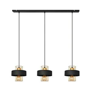 Kábeles függeszték VOLTA 3xE27/15W/230V fekete/rózsaarany W-L 1377/3 BK+BR kép