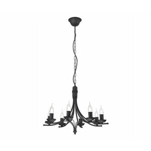Csillár láncon LUCY 8xE14/60W/230V fekete LM-8.153/CZARNY kép