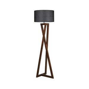 Állólámpa MACKA 1xE27/60W/230V fekete/barna 534LUN2155 kép