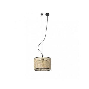 FARO Barcelona FARO 64314-48 - Csillár zsinóron MAMBO 1xE27/15W/230V rattan/fekete 64314-48 kép