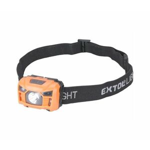 Extol - LED újratölthető fejlámpa érzékelővel LED/3W/1200 mAh/3, 7V narancssárga/fekete 43180 kép