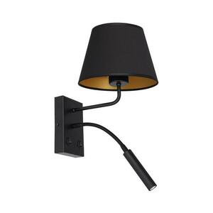Fali lámpa ARDEN 1xE27/60W + 1xG9/8W fekete/arany 3501 kép