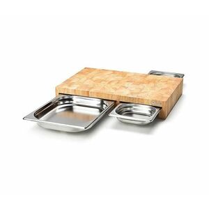 Continenta C4028 - 1x vágódeszka 50x32, 5 cm + 3x gumifa tál C4028 kép