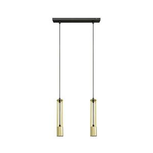 LED Csillár zsinóron BARS 2xGU10/4, 8W/230V arany/fekete W-L 1115/2 GO kép