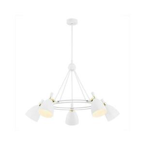 Argon 2117 - Csillár rúdon CHARLOTTE 5xE27/15W/230V fehér/arany 2117 kép