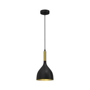 Csillár zsinóron NOAK 1xE27/15W/230V fekete/arany 3890 kép