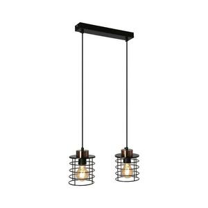 Csillár zsinóron GLOB 2xE27/40W/230V fekete 32-00361 kép