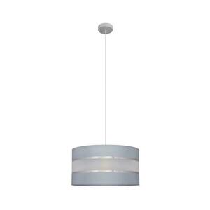 Csillár zsinóron HELEN 1xE27/15W/230V á. 40 cm szürke/ezüst W-KM 0804/1 GR+SL+MAT kép