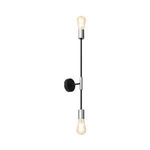 Fali lámpa FLAME 2xE27/60W/230V fekete/fényes króm 3908 kép