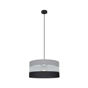 Csillár zsinóron HELEN 1xE27/15W/230V á. 40 cm fekete/szürke/ezüst W-KM 0804/1 BK-B +GR+SL+MAT+BK kép